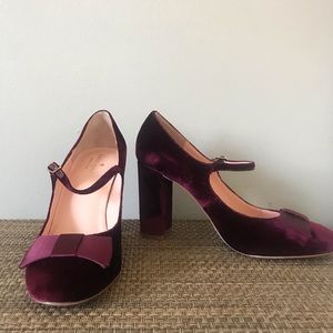 Kate Spade Velvet Heels
